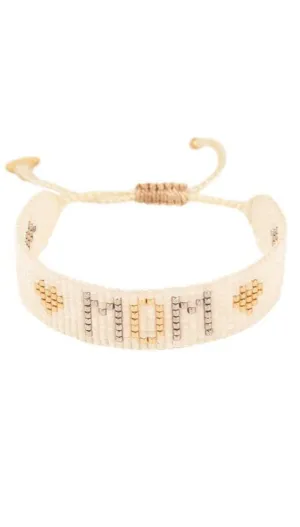 MOM WHITE/GOLD BRACELET | MISHKY