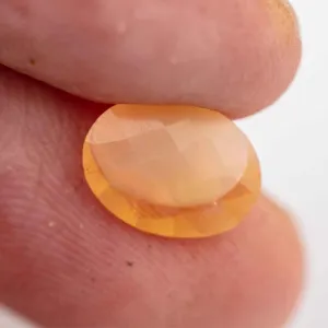 Natural Oval Cut Mexican Fire Opal