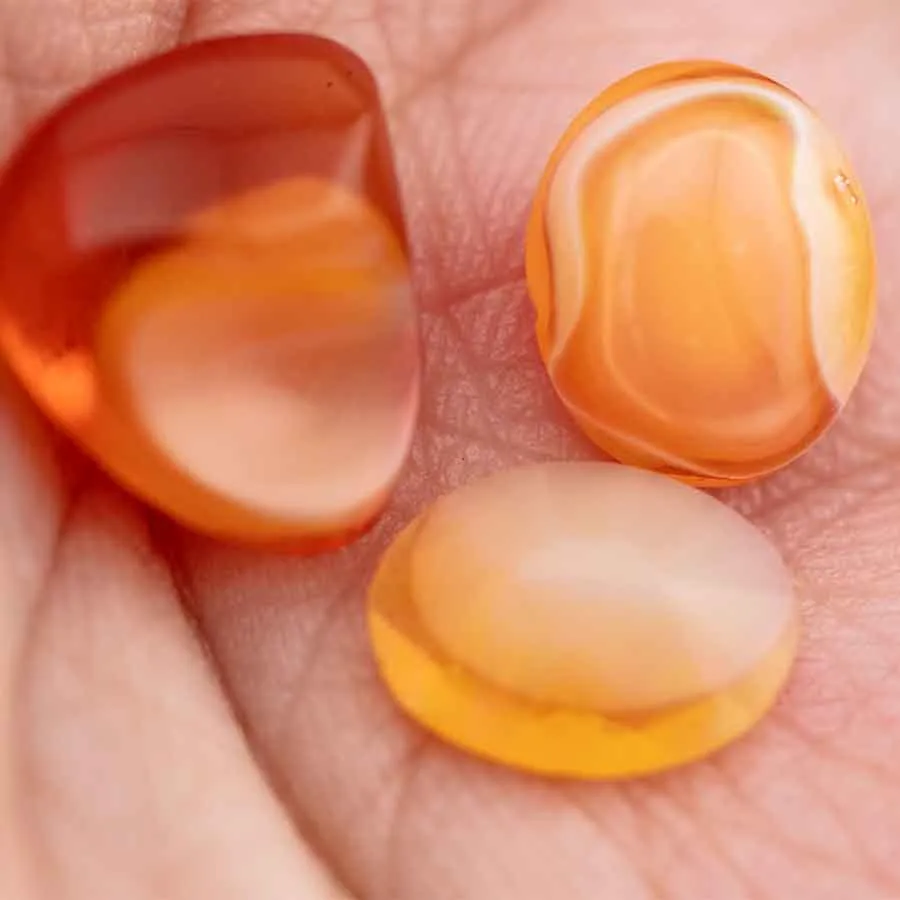 Natural Oval Shape Egg Mexican Fire Opal