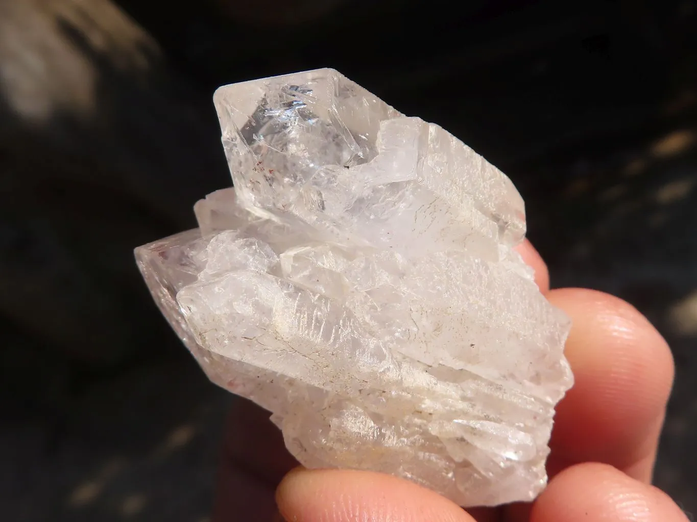Natural Smokey Window Brandberg Quartz Crystals x 12 From Brandberg, Namibia