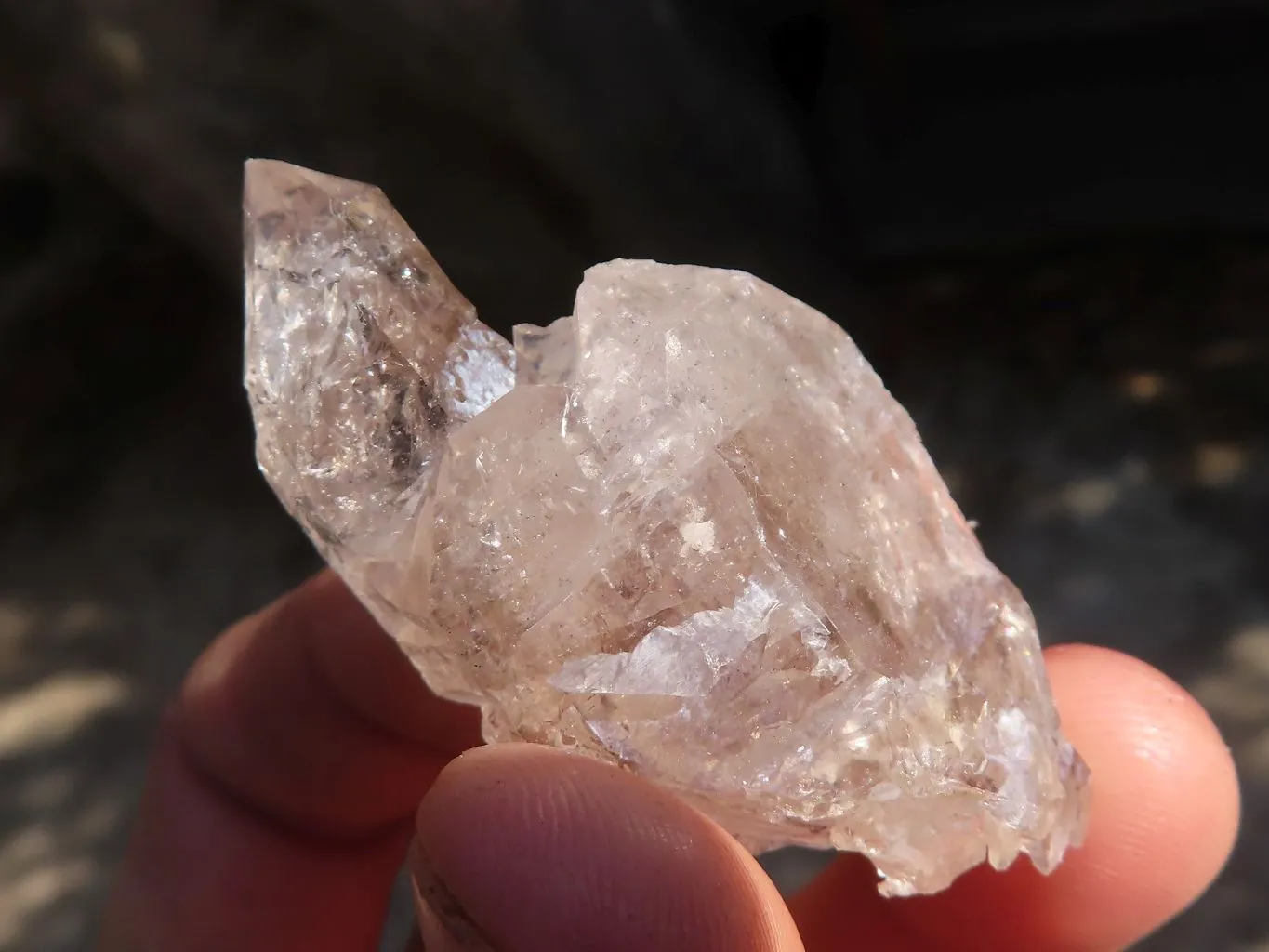 Natural Smokey Window Brandberg Quartz Crystals x 12 From Brandberg, Namibia
