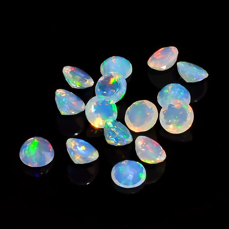 Natural Welo Opal Stud Earrings