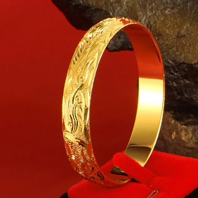 No Fading 24K Shajin Women's Wedding Bracelet