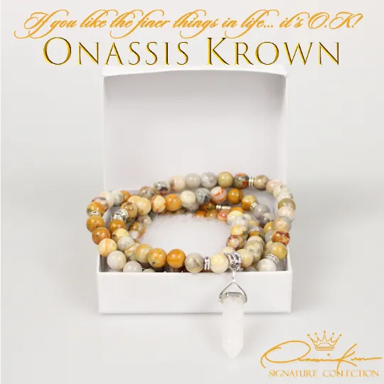 Ocean Jasper Mala Prayer Beads