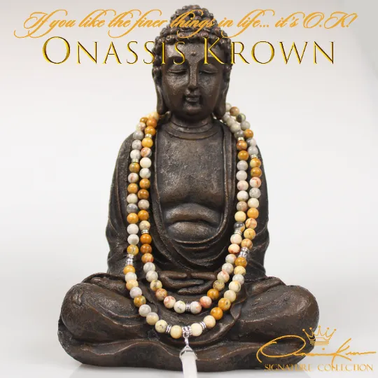 Ocean Jasper Mala Prayer Beads