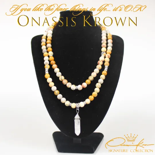 Ocean Jasper Mala Prayer Beads