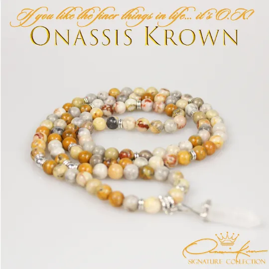 Ocean Jasper Mala Prayer Beads