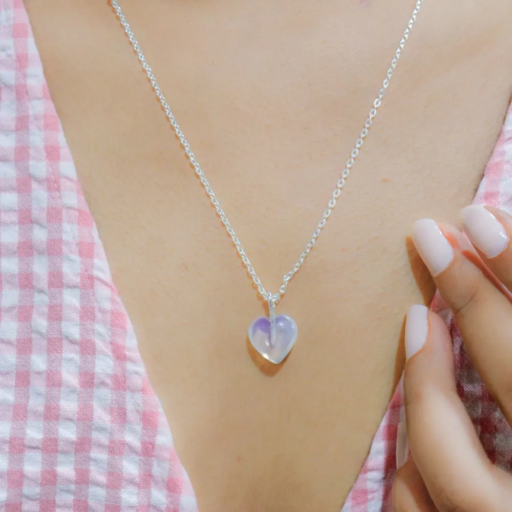 ONEarth Opal Stone Pendant with Golden Chain