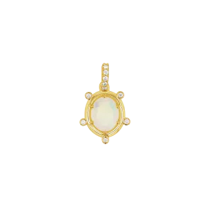Opal and Diamond Halo Charm