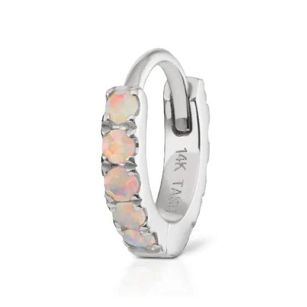 Opal Eternity Earring by Maria Tash in White Gold