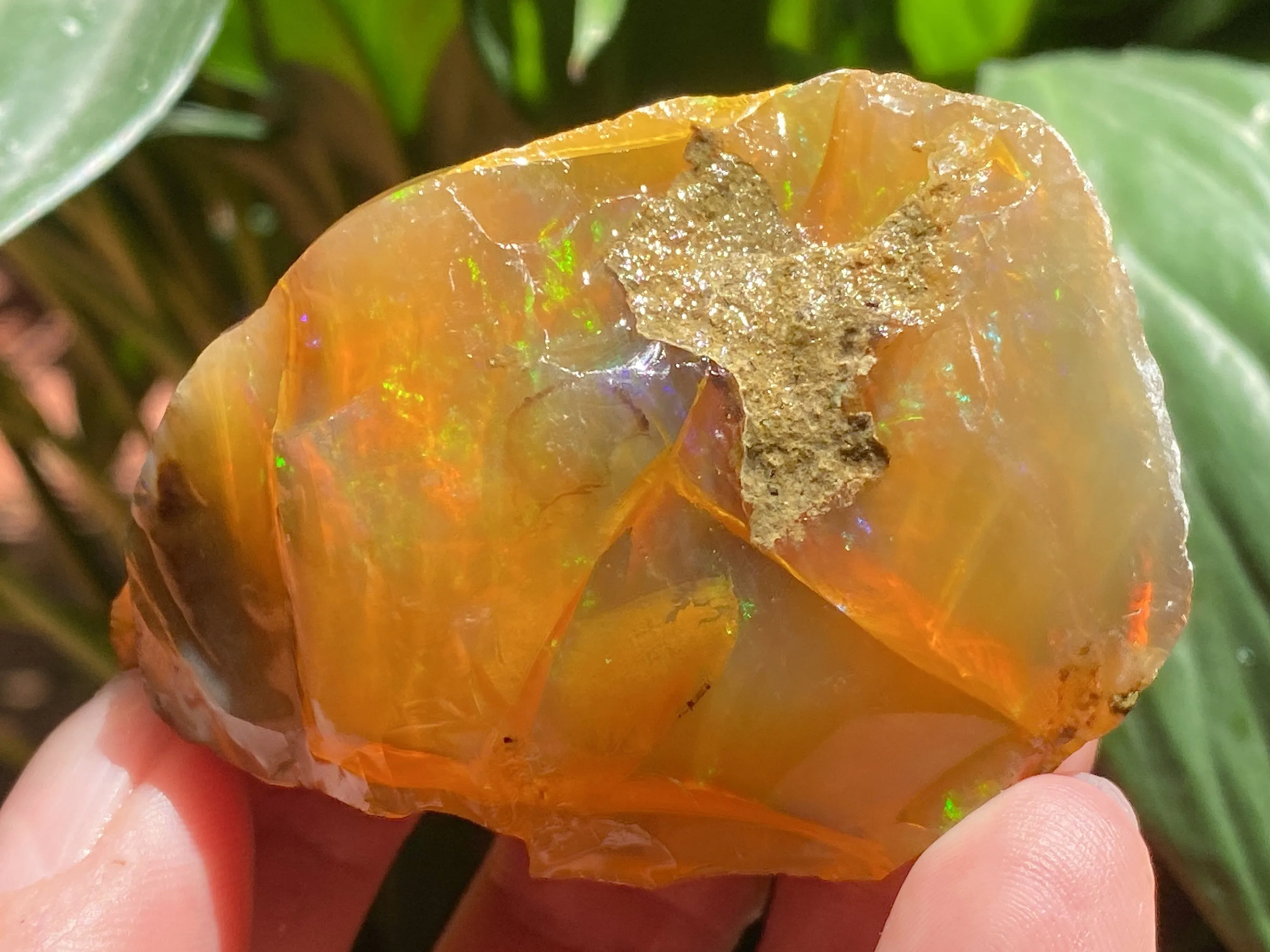 OPAL Raw Crystal - Floating Opal, B Grade - Ethiopian Opal Vial, Water Opal, Welo Opal, 47129