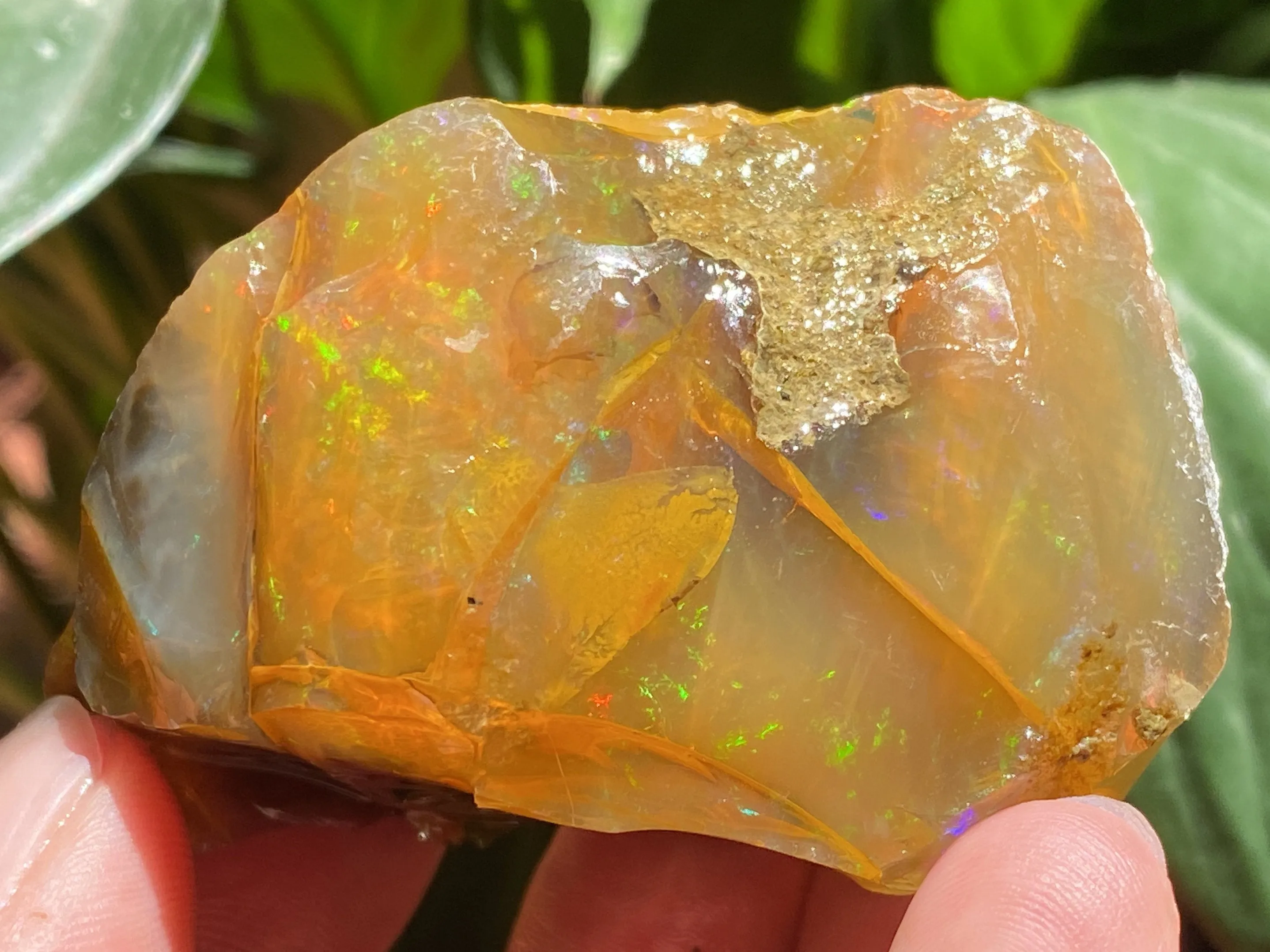 OPAL Raw Crystal - Floating Opal, B Grade - Ethiopian Opal Vial, Water Opal, Welo Opal, 47129