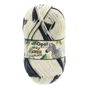 Opal Regenwald: 20th Anniversary Edition Yarn - 1205 Zebra