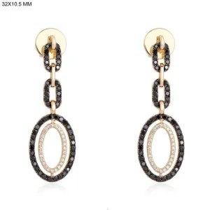 Opal Shine Diamond Drop Danglers Earrings