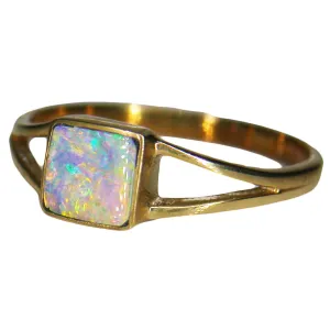 Patterned Orange Multicolour 9k Ring