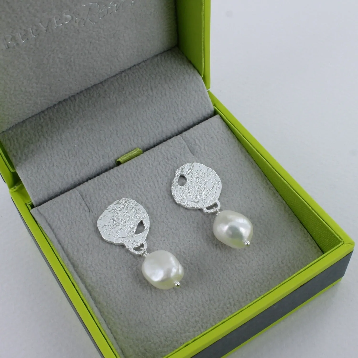 Pearl Glamour Sterling Silver Earrings