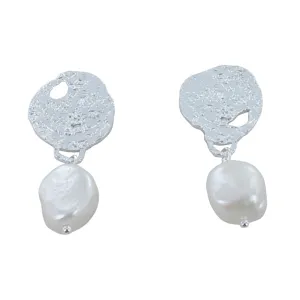 Pearl Glamour Sterling Silver Earrings