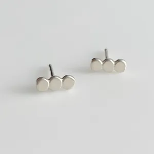 Pebble Studs in Sterling Silver