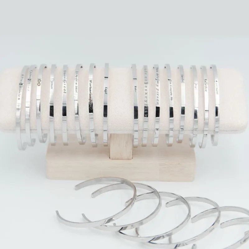 Personalised Cuff Bangles