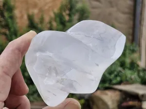 Polished Girasol Pearl Quartz Flames x 3 From Ambatondrazaka, Madagascar