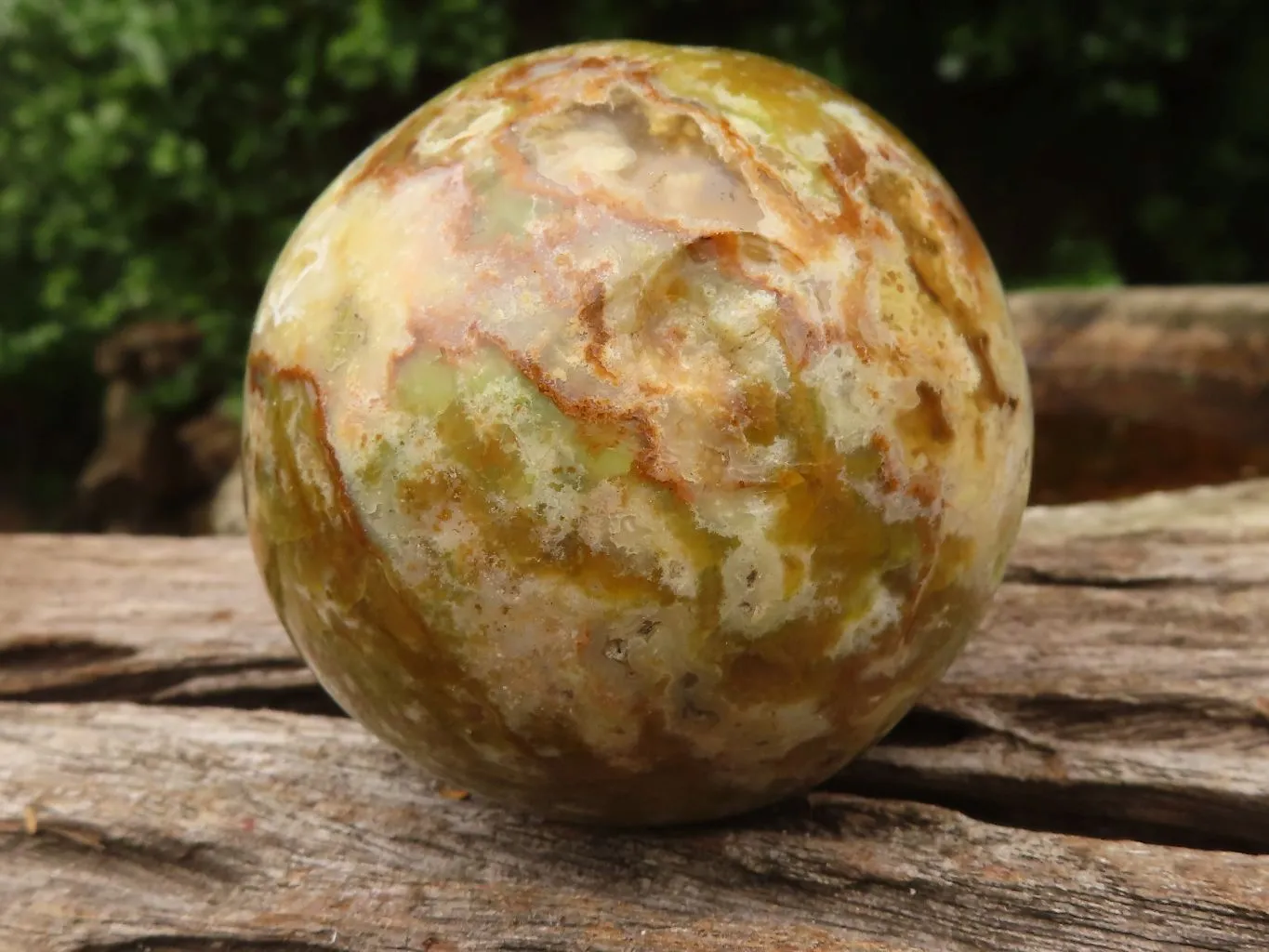Polished Gorgeous Selection Of Green Opal Spheres  x 3 From Madagascar