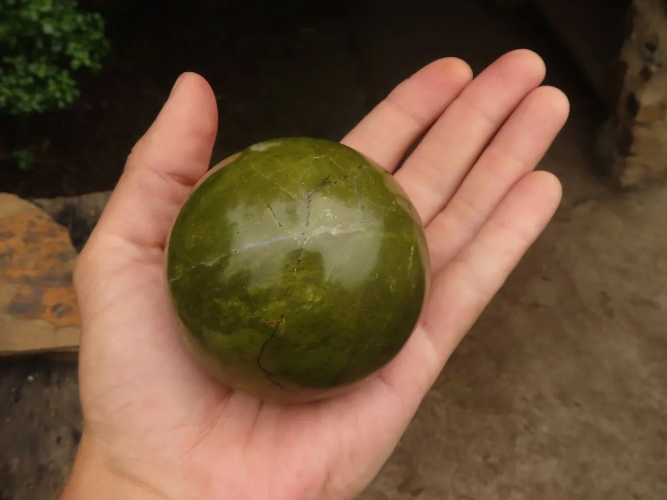 Polished Gorgeous Selection Of Green Opal Spheres  x 3 From Madagascar
