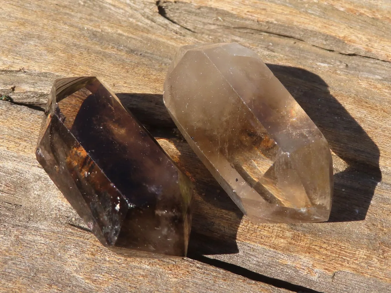 Polished Mixed Smokey Quartz Points x 20 From Madagascar