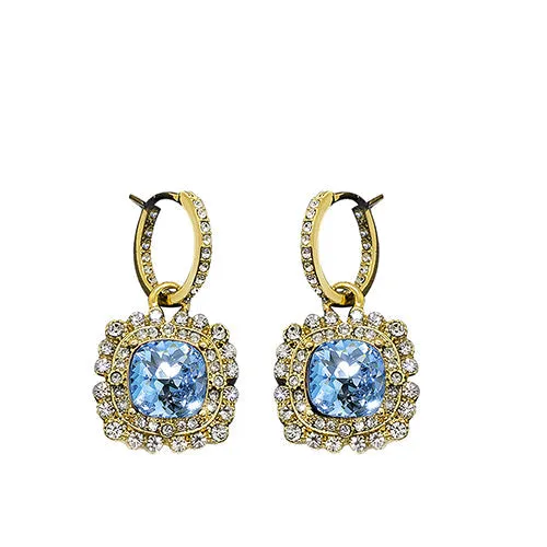 Premium Crystal Fancy Square Earrings -E4077