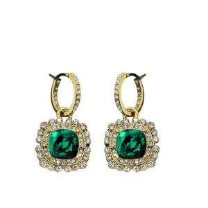 Premium Crystal Fancy Square Earrings -E4077