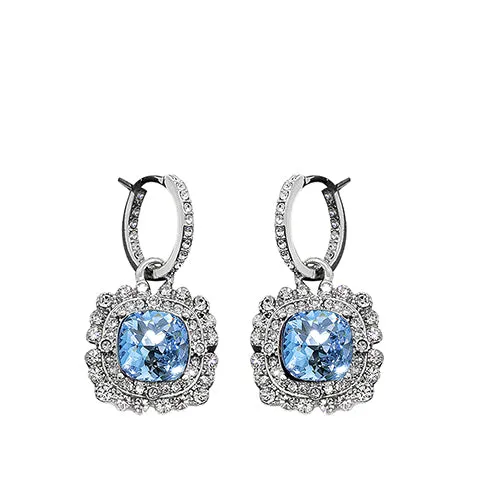 Premium Crystal Fancy Square Earrings -E4077