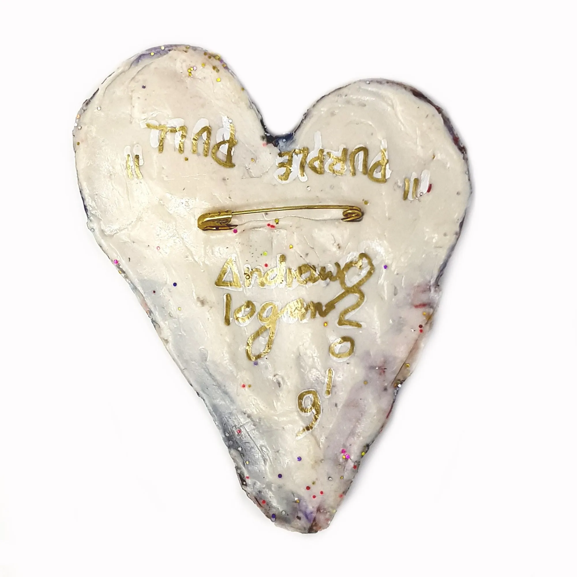 PURPLE PULL - PURPLE HEART BROOCH, 2019