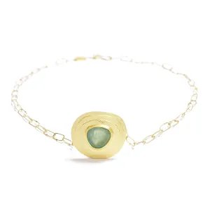 "Zen Garden" Aqua Necklace
