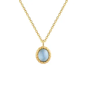 Retro Aquamarine Necklace