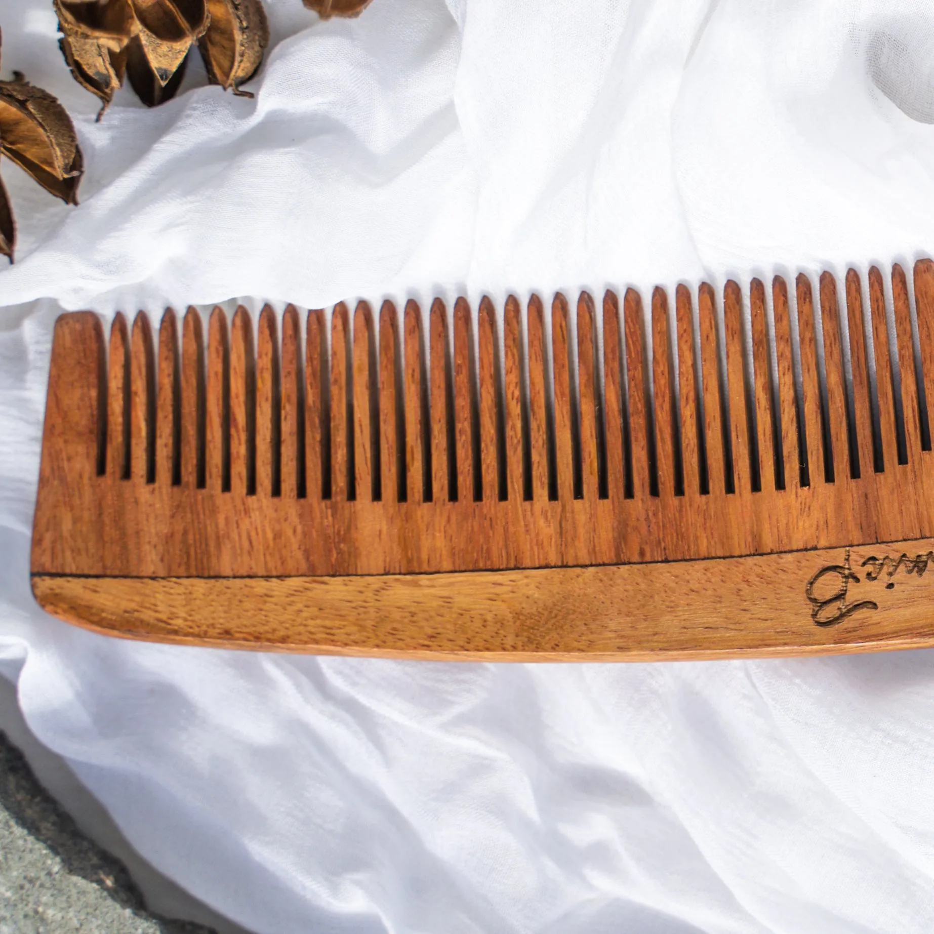 Rosewood Full Size Comb For Detangling and Styling