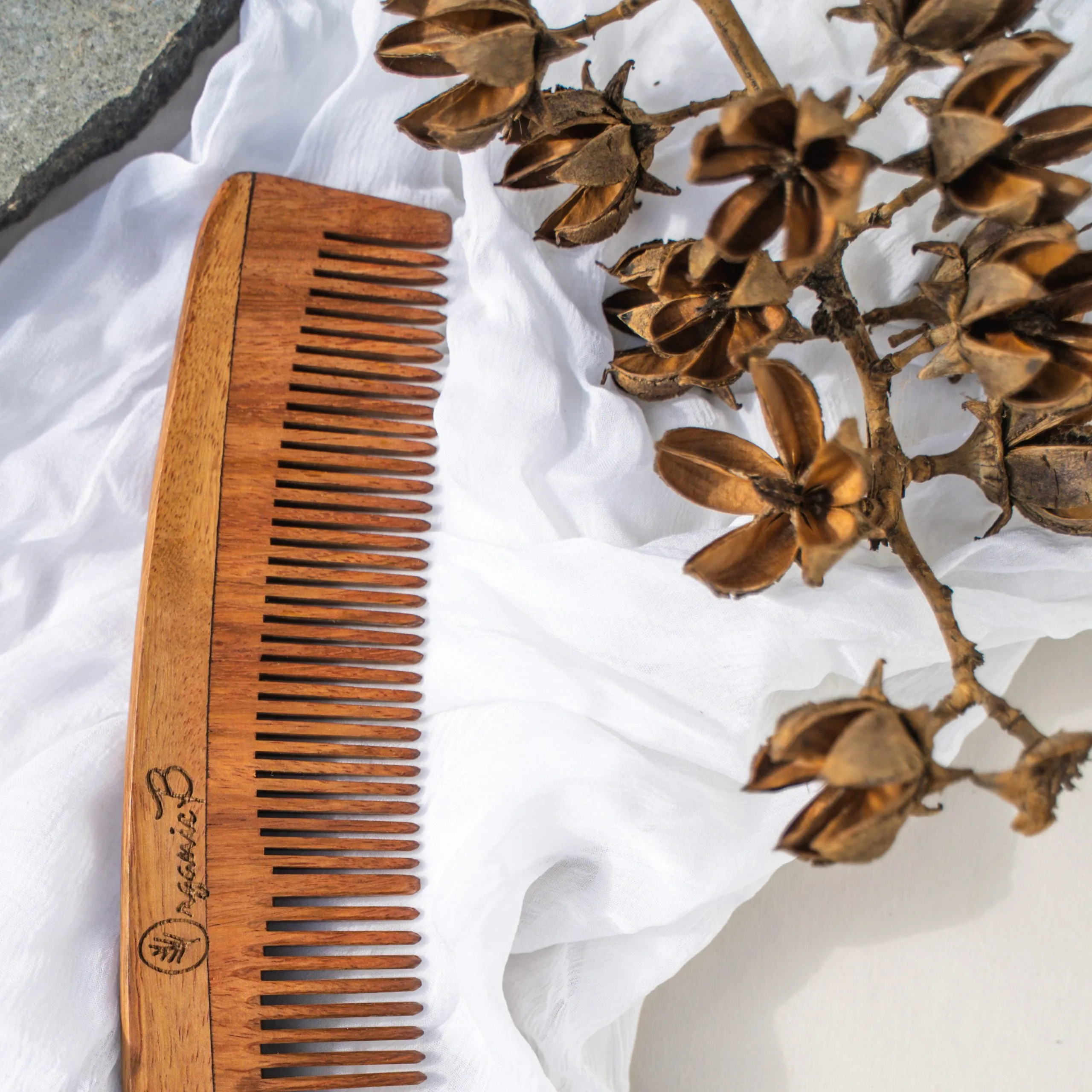 Rosewood Full Size Comb For Detangling and Styling