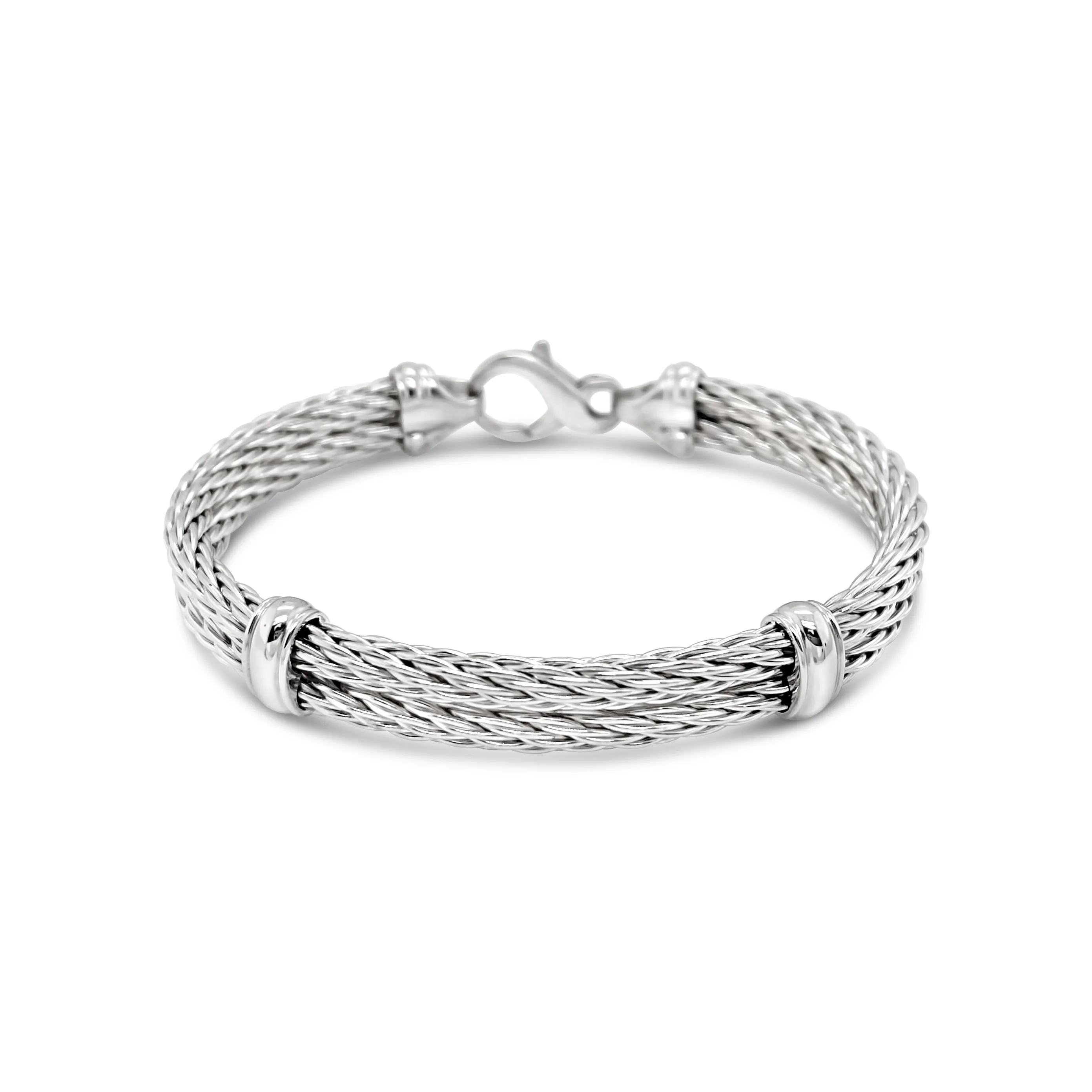 Silver Unisex 5MM Cable Bracelet