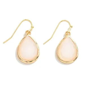 Simple Teardrop Crystal Earrings