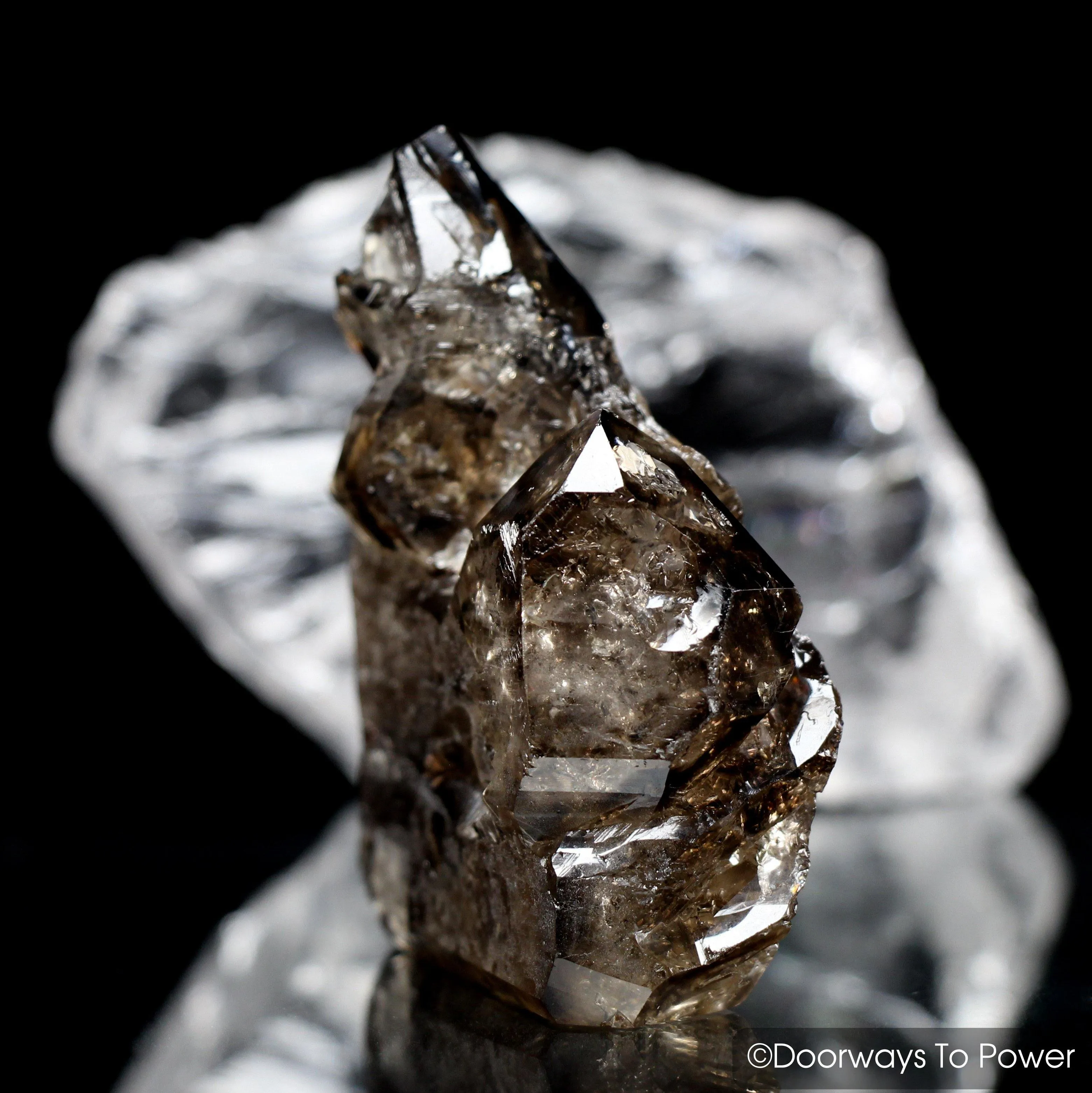 Smoky Elestial Quartz Crystal 'Feminine Dominion'