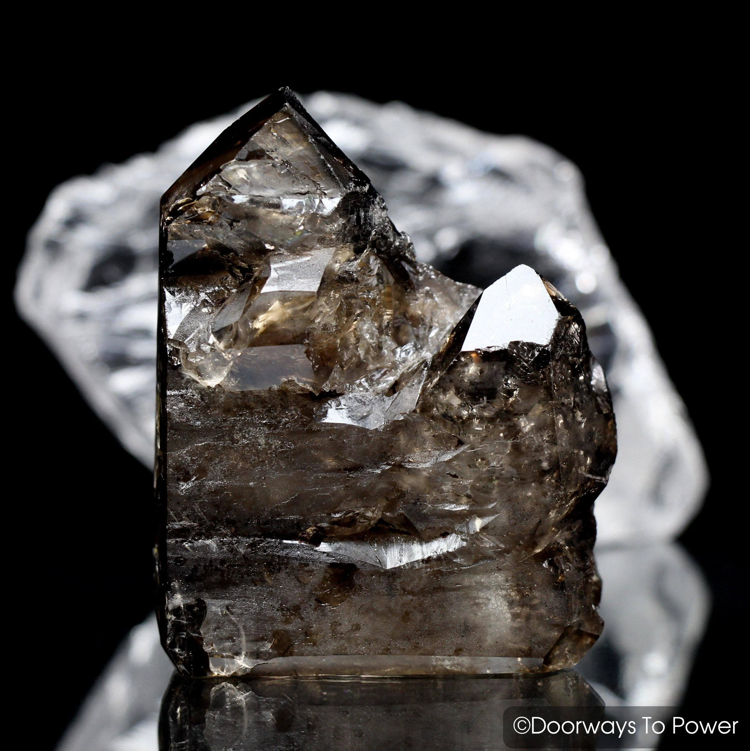 Smoky Elestial Quartz Crystal 'Feminine Dominion'