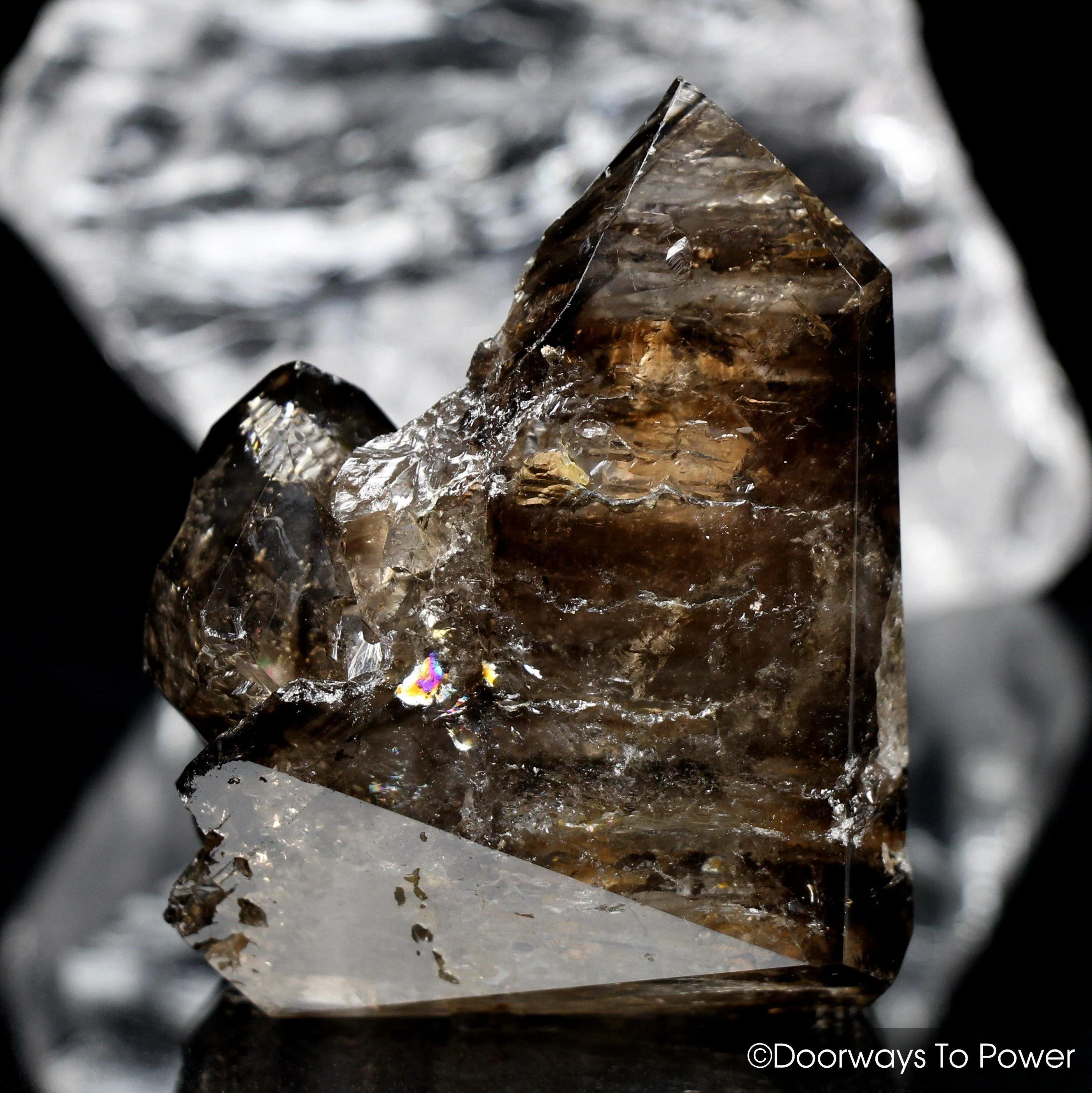 Smoky Elestial Quartz Crystal 'Feminine Dominion'