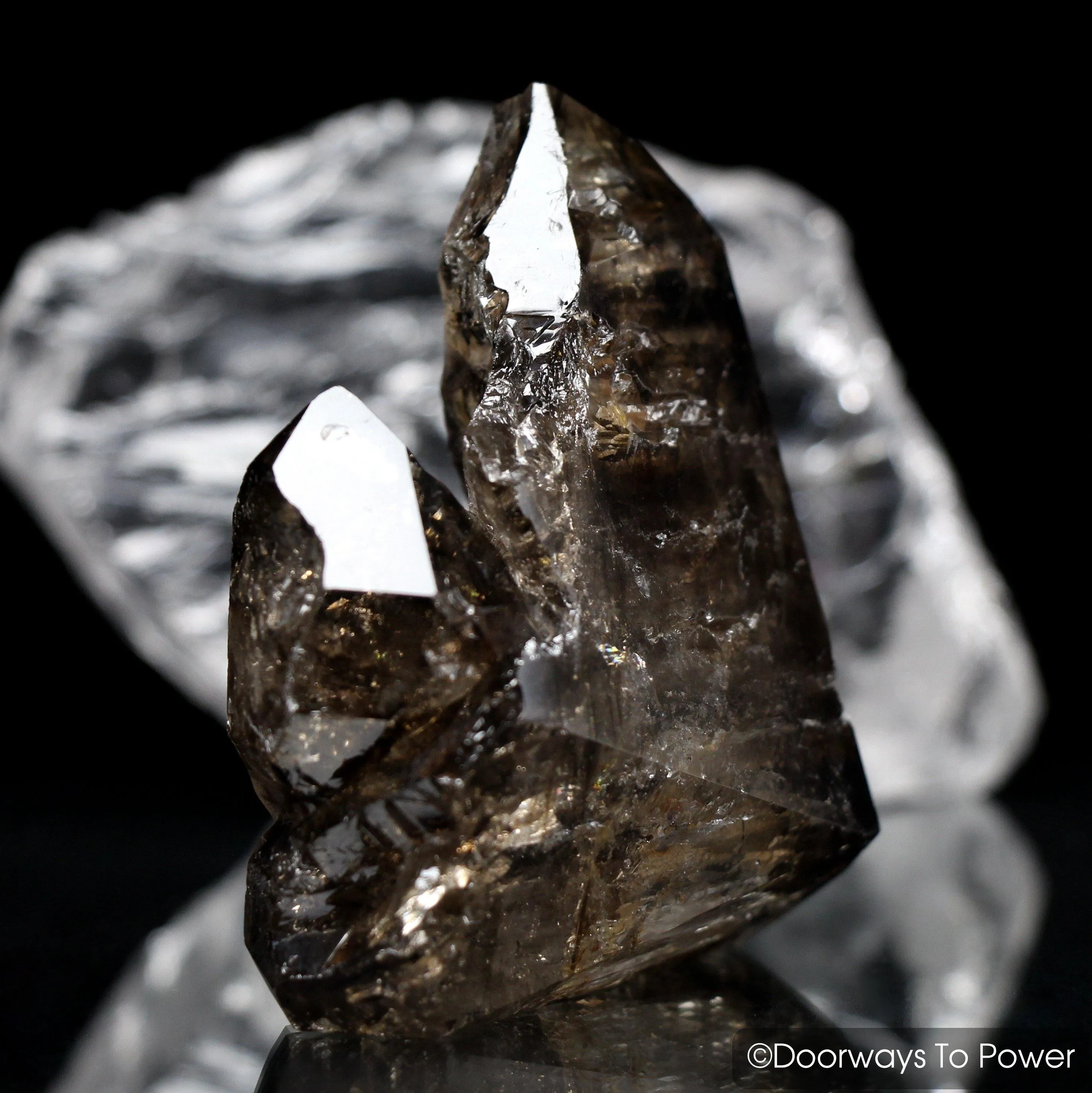 Smoky Elestial Quartz Crystal 'Feminine Dominion'