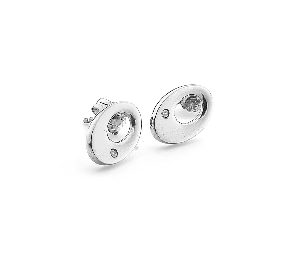 Sterling Silver Open Oval Earrings
