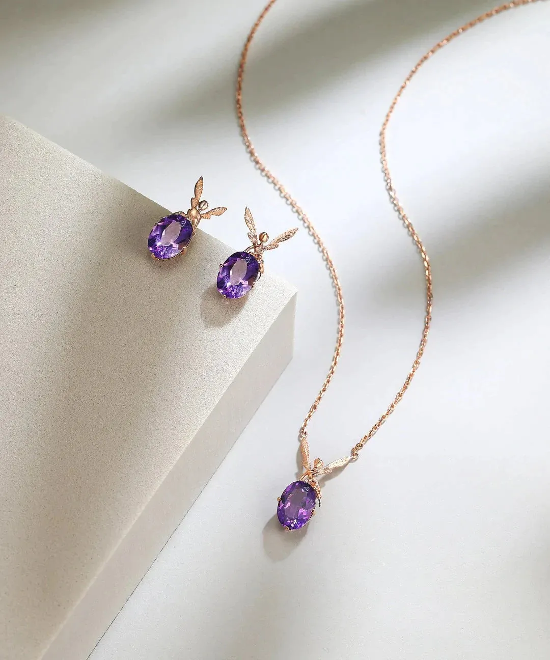 THIALH - DATURA • ASTRA - 18K White Gold Topaz Earrings