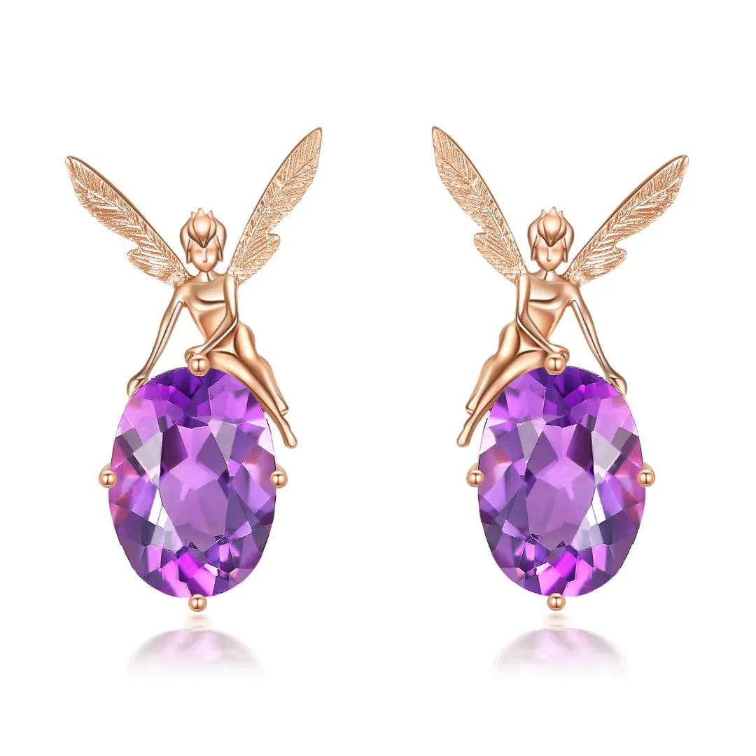 THIALH - DATURA • ASTRA - 18K White Gold Topaz Earrings
