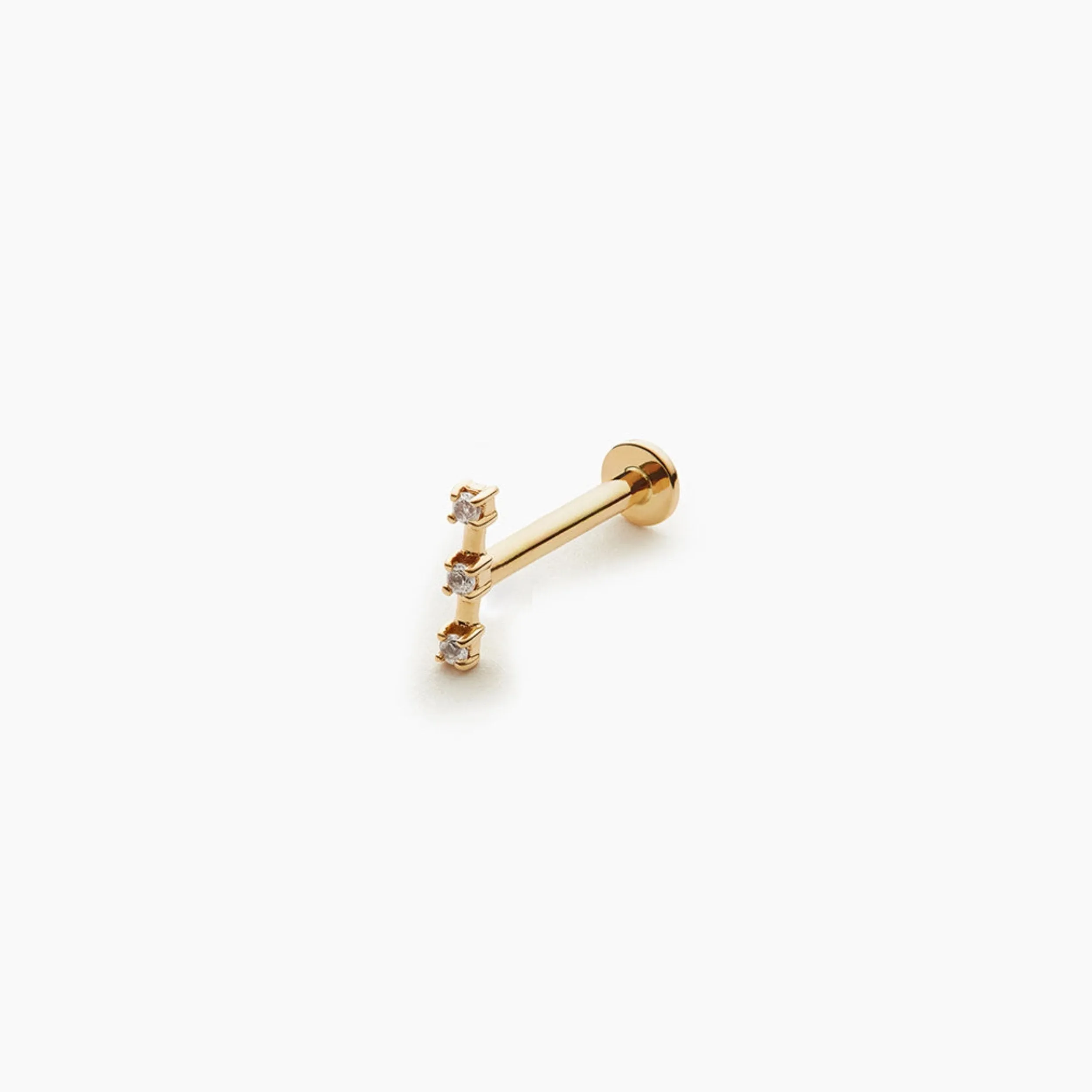 Three Stone Staple Threaded Stud