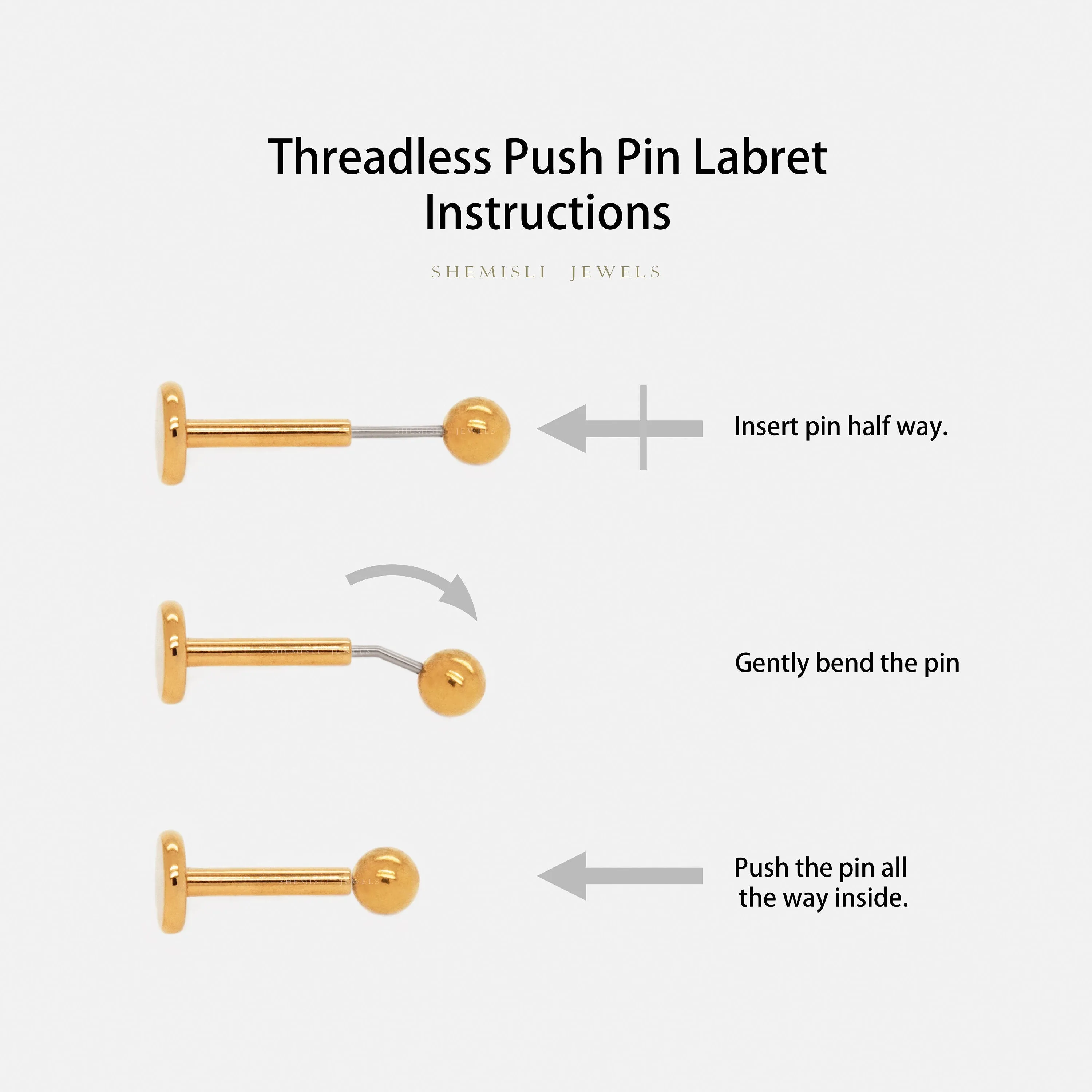 Tiny Opal Marquise Threadless Flat Back Tragus Stud, 20,18,16ga, 5-10mm Unisex, Surgical Steel SHEMISLI SS733