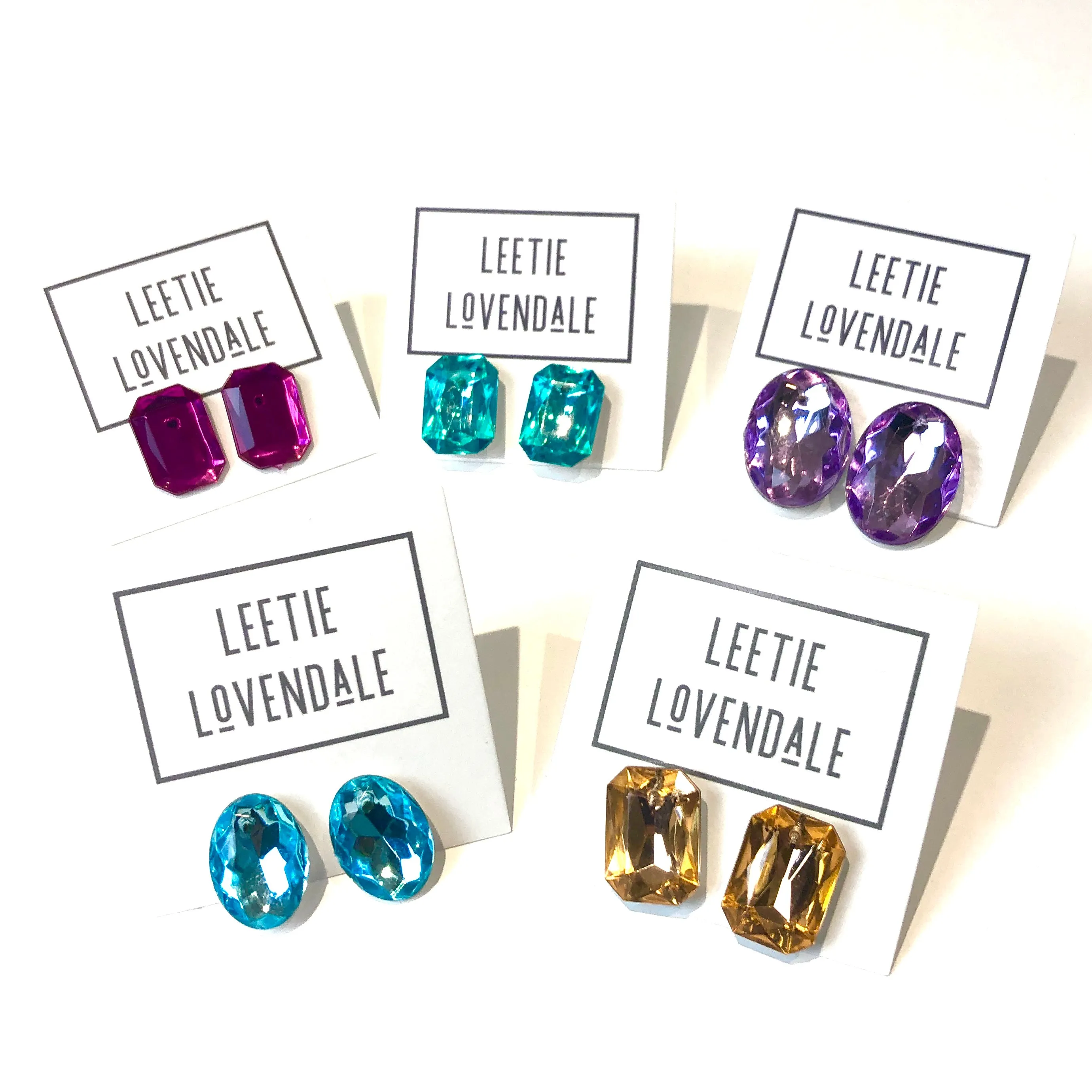Topaz Jumbo Coin Shine-On Stud Earrings