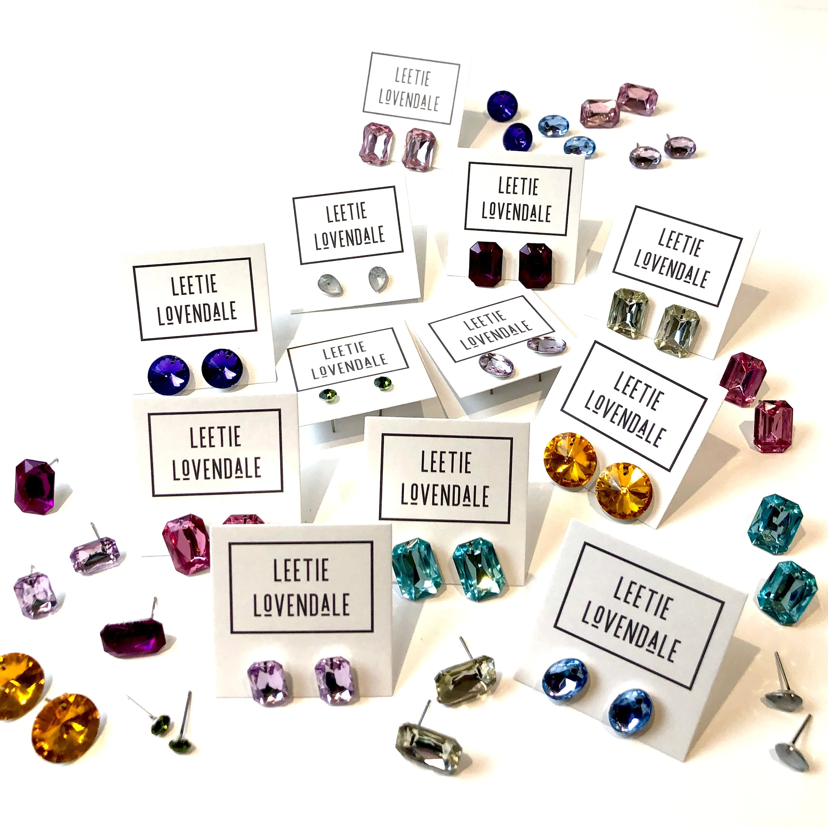 Topaz Jumbo Coin Shine-On Stud Earrings