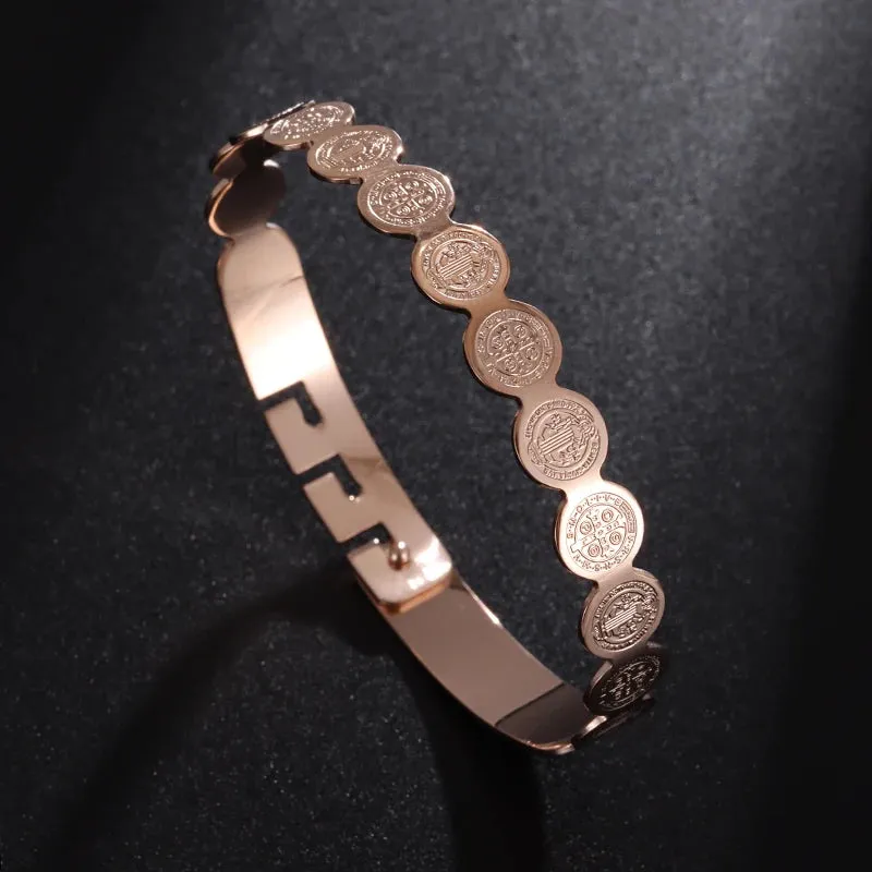 Witch Knot Bracelet Stainless Steel Adjustable Open Cuff Bracelet Celtic Witchcraft Amulet Jewelry Men Women Birthday Gift