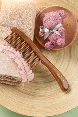 Wood Tooth-inserted Hair Comb